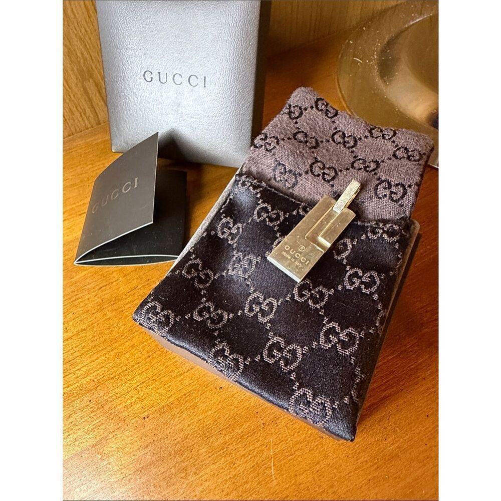 Gucci Necklace Charm 925 Silver with Original Dustbag, Papers, and box